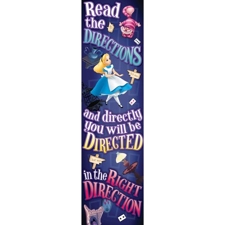 Eureka Alice In Wonderland Directions Vertical Banner 849034